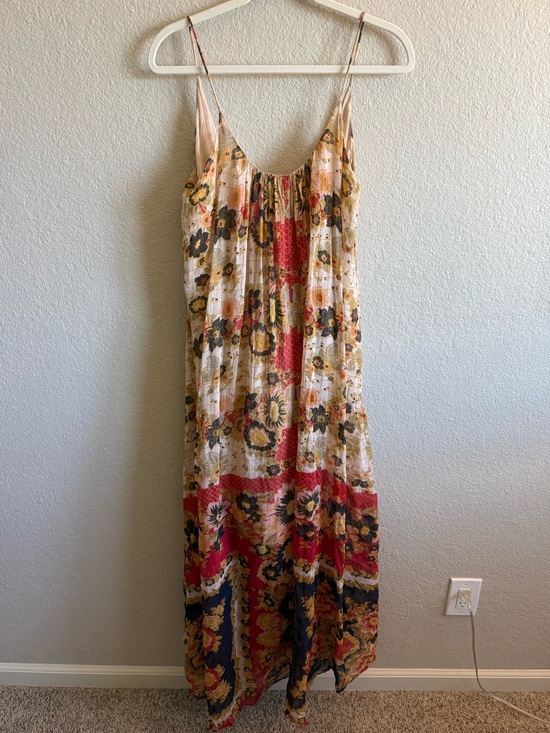 Mes Demoiselles Dresses & Skirts - Mes Demoiselles Paris Maxi Dress Floral Boho Patchwork 100% Cotton Flowy Size 38